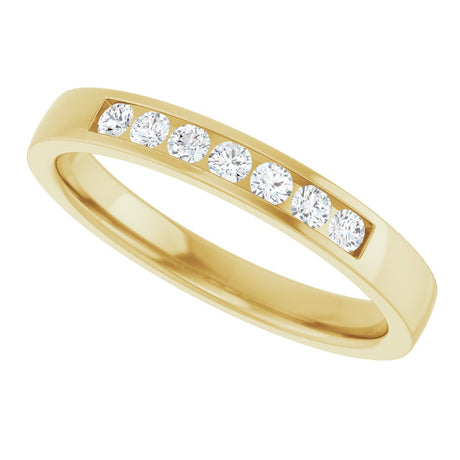 10K Yellow Gold 1/5 CTW Natural Diamond Anniversary Band