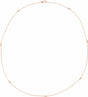 14K Rose Gold 1/3 CTW Natural Diamond 7-Station 24" Necklace