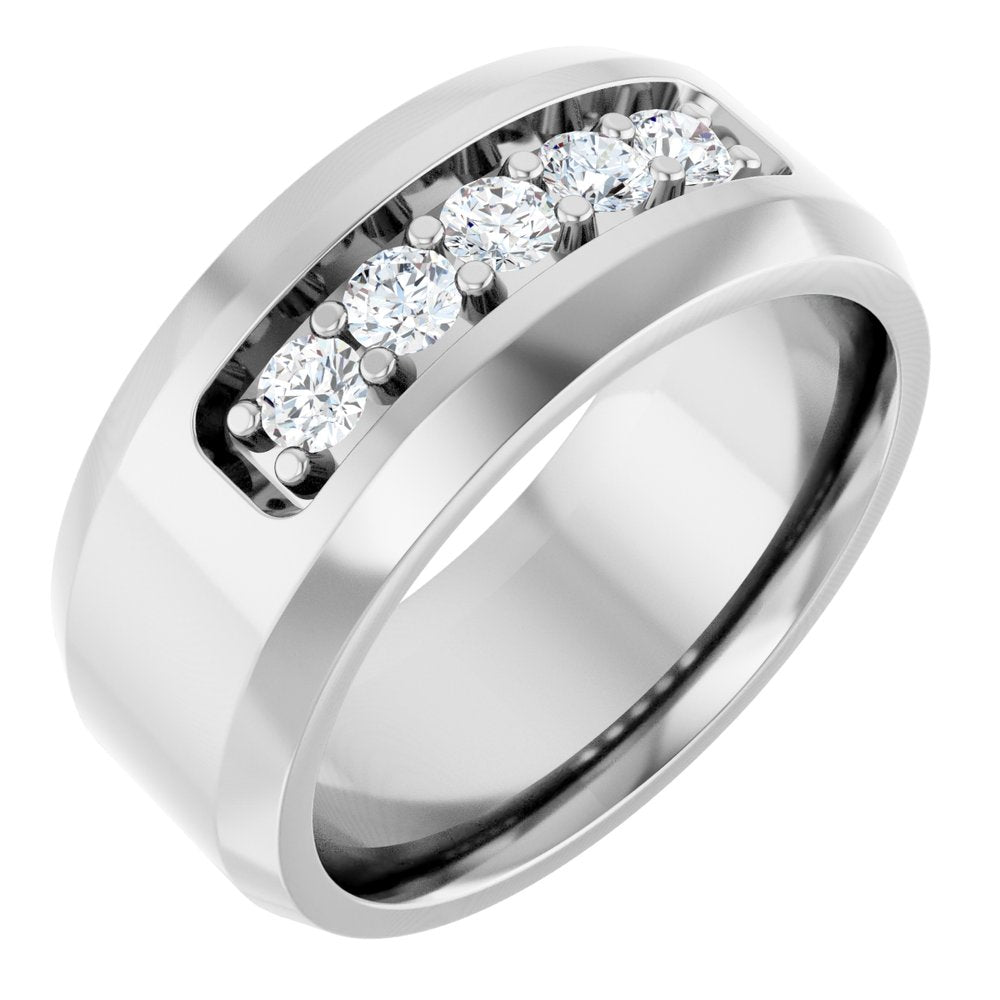 14K White 1/2 CTW Lab-Grown Diamond Band