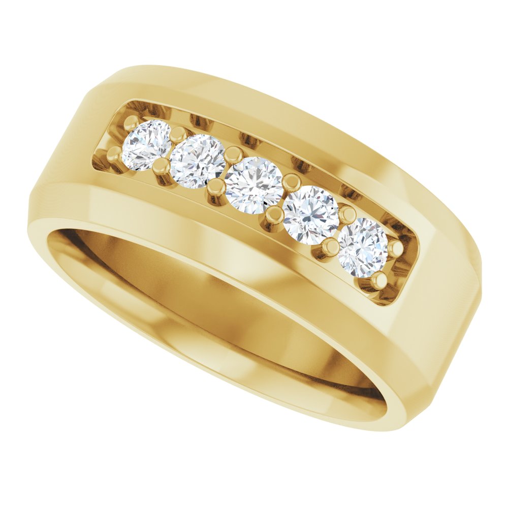 14K Yellow 1/2 CTW Lab-Grown Diamond Ring