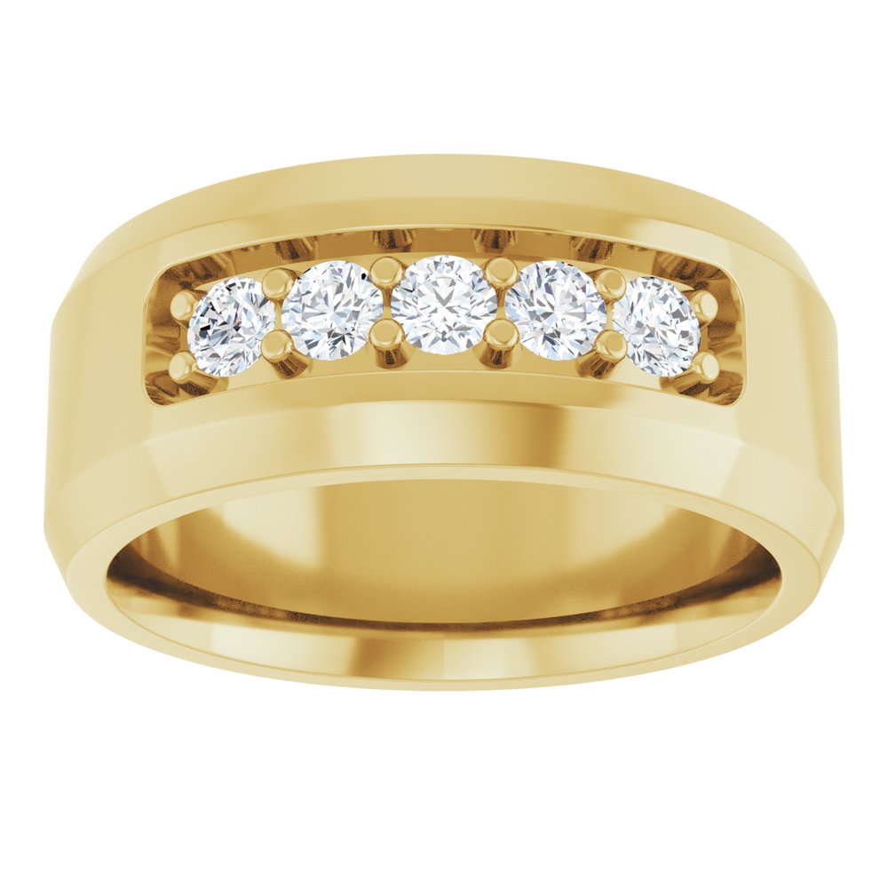 14K Yellow 1/2 CTW Lab-Grown Diamond Band
