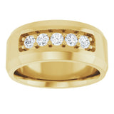 14K Yellow 1/2 CTW Lab-Grown Diamond Band