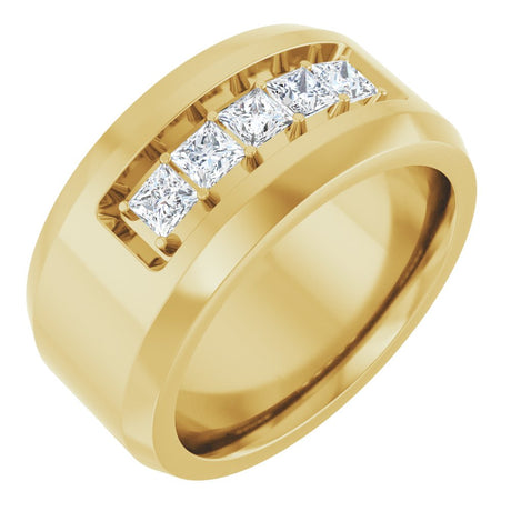 14K Yellow 3/4 CTW Lab-Grown Diamond Ring