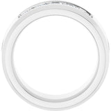 14K White 3/4 CTW Lab-Grown Diamond Band