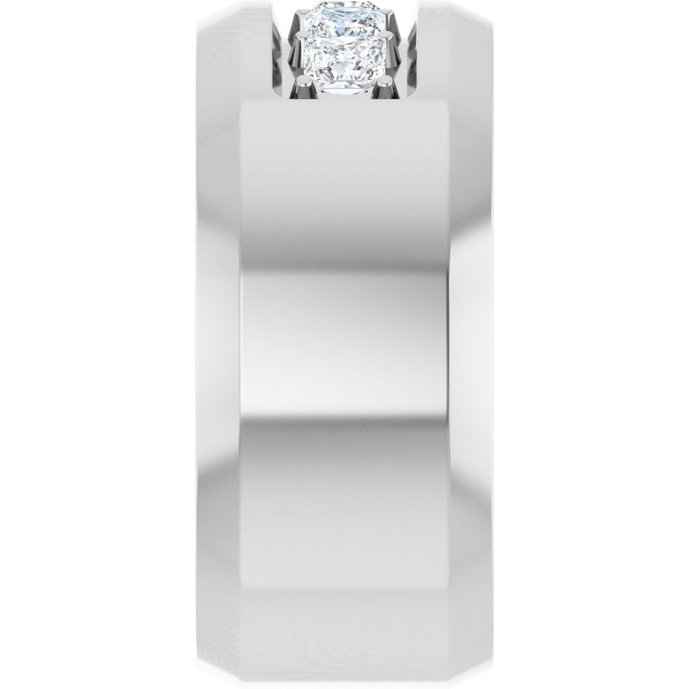 14K White 3/4 CTW Lab-Grown Diamond Band