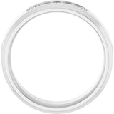 14K White 1/5 CTW Lab-Grown Diamond Band