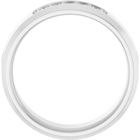 14K White 1/5 CTW Lab-Grown Diamond Band