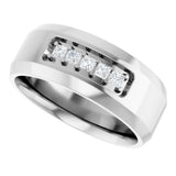 14K White 1/5 CTW Lab-Grown Diamond Band