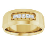 14K Yellow 1/5 CTW Lab-Grown Diamond Band
