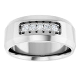 14K White 1/5 CTW Lab-Grown Diamond Ring