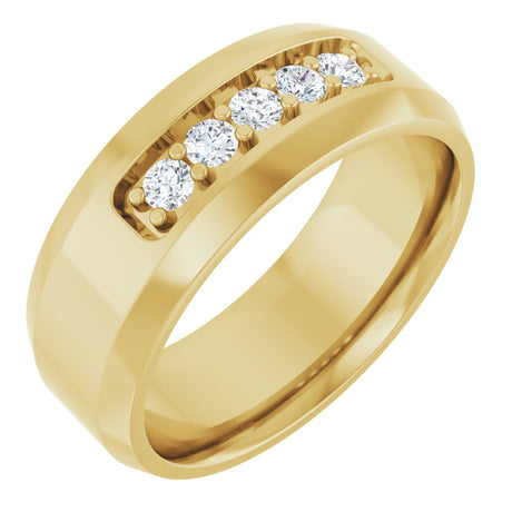 14K Yellow 1/6 CTW Lab-Grown Diamond Ring