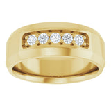 14K Yellow 1/6 CTW Lab-Grown Diamond Ring