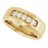 14K Yellow 1/6 CTW Lab-Grown Diamond Ring