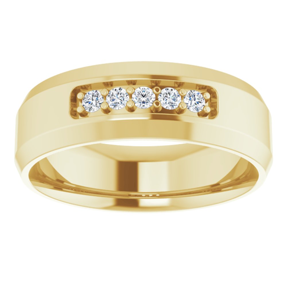 14K Yellow 1/6 CTW Lab-Grown Diamond Band