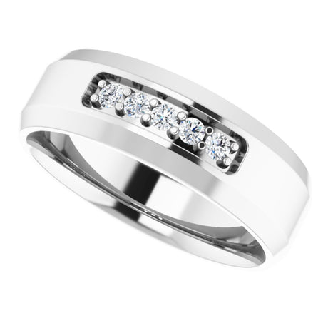 14K White 1/6 CTW Lab-Grown Diamond Ring