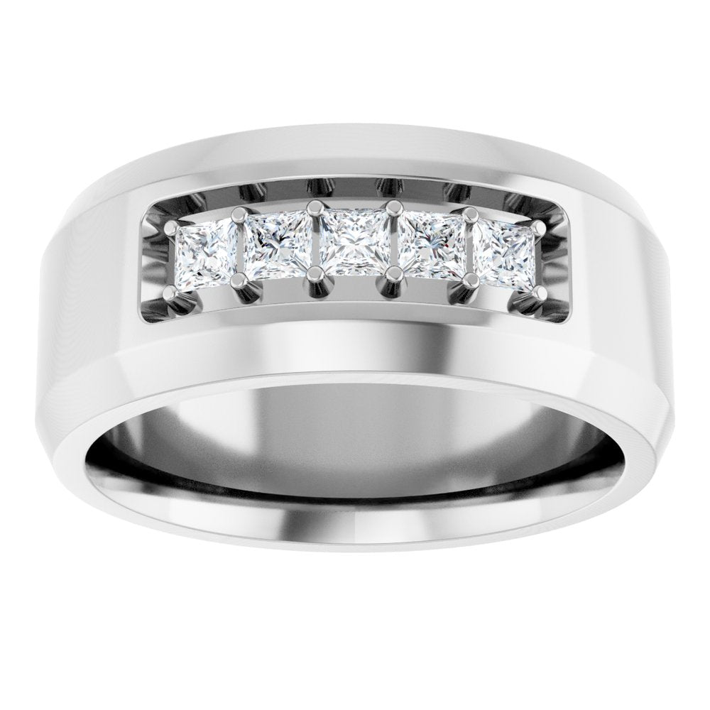 14K White 1/2 CTW Lab-Grown Diamond Ring