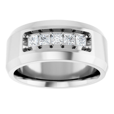 14K White 1/2 CTW Lab-Grown Diamond Band