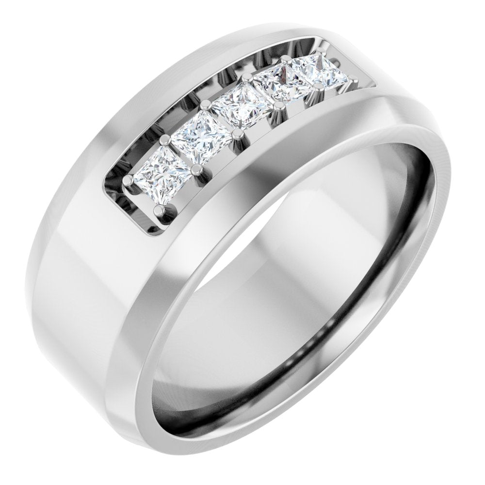 14K White 1/2 CTW Lab-Grown Diamond Ring