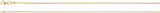 14K Yellow Gold 1.5 mm Diamond-Cut Wheat 20" Chain