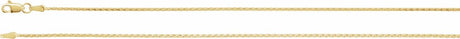 14K Yellow Gold 1.5 mm Diamond-Cut Wheat 24" Chain