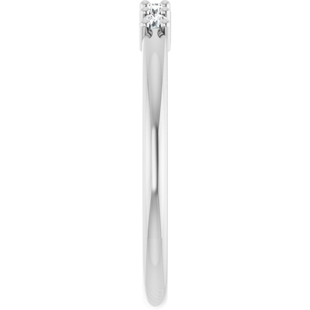 14K White Gold 1/6 CTW Lab-Grown Diamond 5-Year Anniversary Band