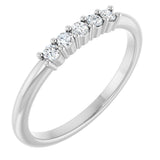 14K White Gold 1/6 CTW Lab-Grown Diamond 5-Year Anniversary Band