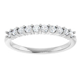 14K White Gold 1/4 CTW Natural Diamond 10-Year Anniversary Band