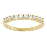 14K Yellow Gold 1/3 CTW Lab-Grown Diamond 10-Year Anniversary Band