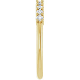 14K Yellow Gold 1/3 CTW Lab-Grown Diamond 10-Year Anniversary Band