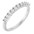 Platinum 1/4 CTW Natural Diamond 10-Year Anniversary Band
