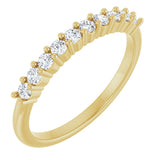 14K Yellow Gold 1/4 CTW Natural Diamond 10-Year Anniversary Band