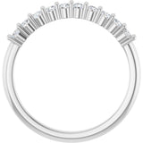14K White Gold 1/4 CTW Natural Diamond 10-Year Anniversary Band