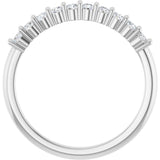 14K White Gold 1/3 CTW Lab-Grown Diamond 10-Year Anniversary Band