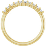 14K Yellow Gold 1/3 CTW Lab-Grown Diamond 10-Year Anniversary Band