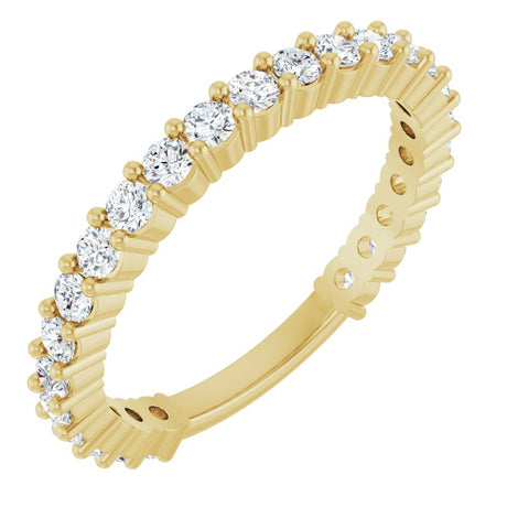 14K Yellow Gold 3/4 CTW Natural Diamond 25-Year Anniversary Band