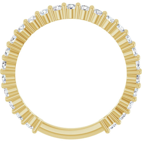 14K Yellow Gold 3/4 CTW Natural Diamond 25-Year Anniversary Band