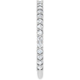 14K White Gold 3/8 CTW Natural Diamond 30-Year Anniversary Band