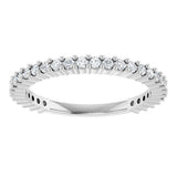 14K White Gold 3/8 CTW Natural Diamond 30-Year Anniversary Band