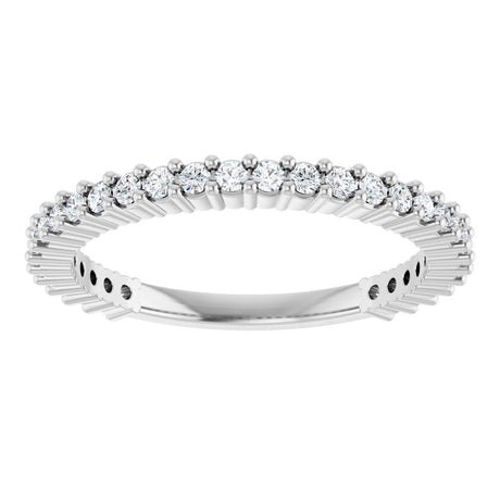 14K White Gold 3/8 CTW Natural Diamond 30-Year Anniversary Band