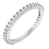 14K White Gold 3/8 CTW Natural Diamond 30-Year Anniversary Band