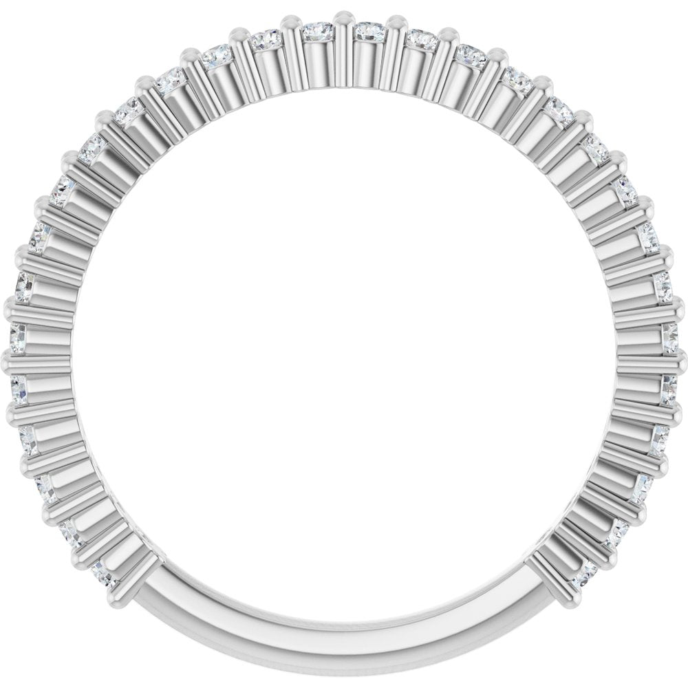 14K White Gold 3/8 CTW Natural Diamond 30-Year Anniversary Band