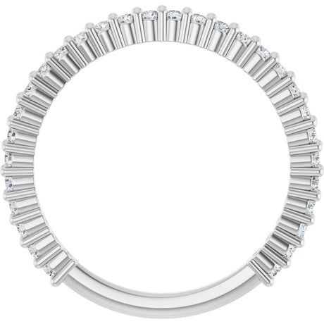 14K White Gold 3/8 CTW Natural Diamond 30-Year Anniversary Band