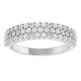 14K White 5/8 CTW Lab-Grown Diamond Anniversary Band