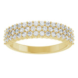 14K Yellow 5/8 CTW Lab-Grown Diamond Anniversary Band