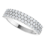 14K White 5/8 CTW Lab-Grown Diamond Anniversary Band