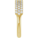 14K Yellow 5/8 CTW Lab-Grown Diamond Anniversary Band