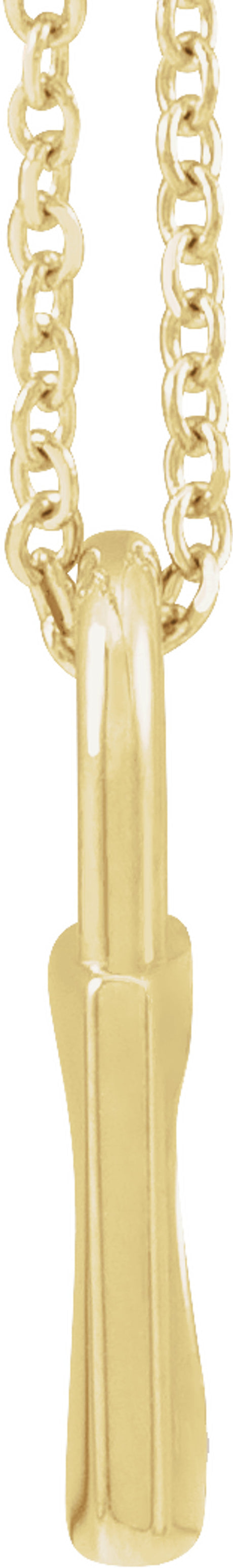 14K Yellow 13.6x9 mm Cutout Heart Lock 16-18" Necklace