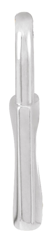 Sterling Silver 13.6x9 mm Cutout Heart Lock Pendant