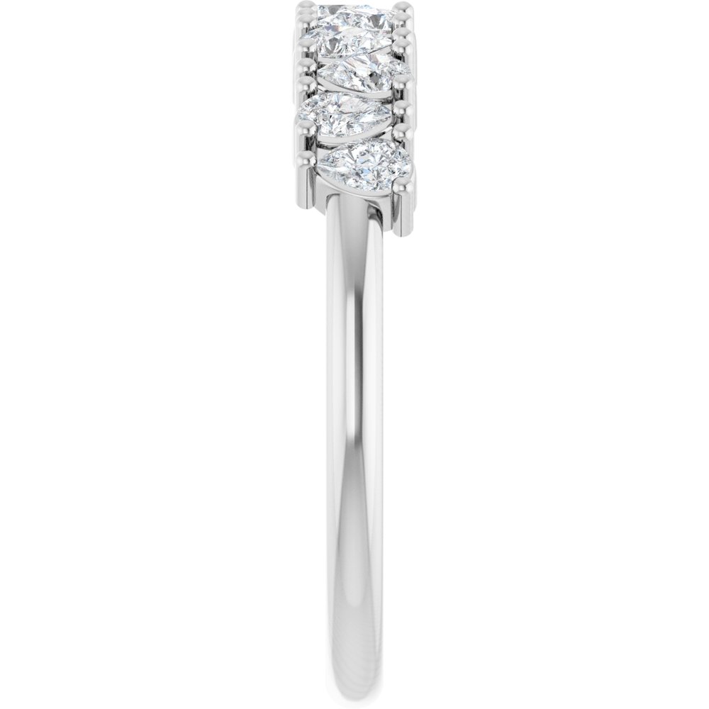 14K White 1/2 CTW Lab-Grown Diamond Anniversary Band