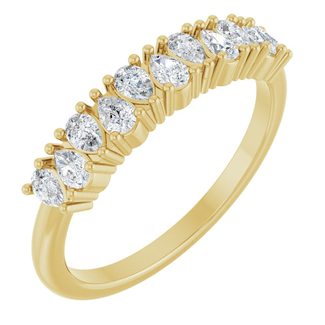 14K Yellow 1/2 CTW Lab-Grown Diamond Anniversary Band